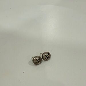 Gucci Metallic Logo Stud Earrings